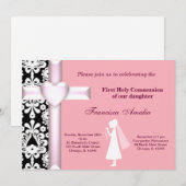Invitation Damas Sainte Communion (Devant / Derrière)