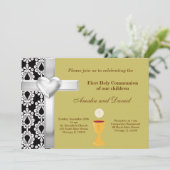 Invitation Damas Sainte Communion (Debout devant)