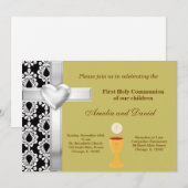 Invitation Damas Sainte Communion (Devant / Derrière)