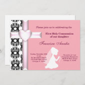 Invitation Damas Sainte Communion (Devant / Derrière)