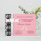 Invitation Damas Sainte Communion (Debout devant)