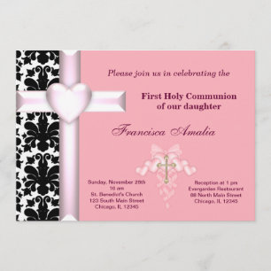 Invitation Damas Sainte Communion