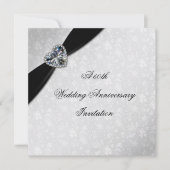 Invitation Damask 60e Anniversaire de Mariage (Devant)