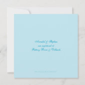 Invitation Damask Blue Elegance (Dos)