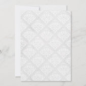 Invitation Damask Elegant Classic Mariage (Dos)