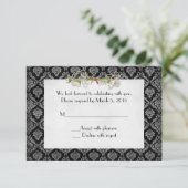 Invitation Damask et Daisy RSVP (Debout devant)