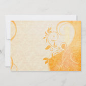 Invitation Damask Parisienne - Marmalade & Fall Spice Mariage (Dos)