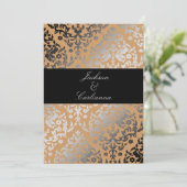 Invitation Damask Wild Cougar (Debout devant)