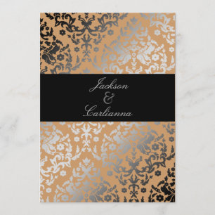 Invitation Damask Wild Cougar
