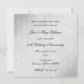 Invitation Damassé 60e Anniversaire de Mariage (Dos)
