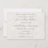 Invitation Damassé gras 30e anniversaire de mariage carton d' (Dos)