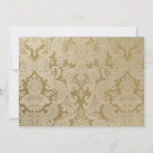 Invitation Damassé pour Anniversaire de Mariage d' (Dos)