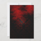 Invitation damassée rouge et noire pour Rassemblem (Dos)