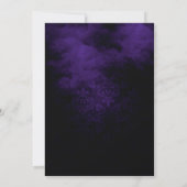 Invitation damassée violette et noire pour rassemb (Dos)