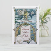 INVITATION DAME À LICORNE FÊTE DE MARIAGE ICE (Debout devant)