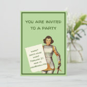 Invitation Dame Chevalier Brune (Debout devant)