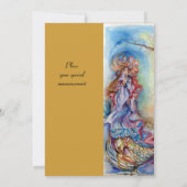 Invitation DAME DU LAC , bleu rose jaune vif brillant (Dos)