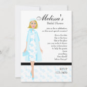 Invitation Dame en bleu (Devant)