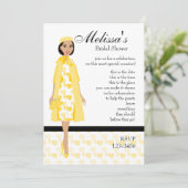 Invitation Dame En Jaune (Debout devant)