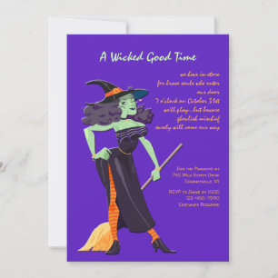 Invitation Dame Halloween