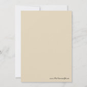 Invitation Dame victorienne à son bureau (Dos)