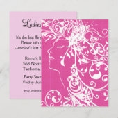 Invitation Dames Night Pink (Devant / Derrière)