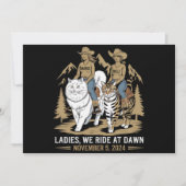 Invitation Dames Nous Roulons À Dawn Kamala Harris Walz Chat  (Devant)