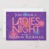 Invitation Dames nuit design glamour (Devant)