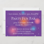 Invitation Dames nuit design glamour (Dos)