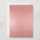 Invitation Dames Nuit XOXO rose rose or parties scintillant C (Dos)