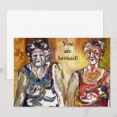 Invitation Dames Plus Âgées (Devant / Derrière)