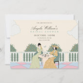 Invitation Dames thé jardin douche nuptiale (Devant)