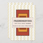 Invitation d'Amical - Modernisme géométrique (Devant / Derrière)