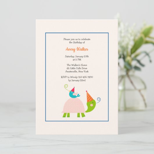 Invitation d'amis d'anniversaire (Debout devant)