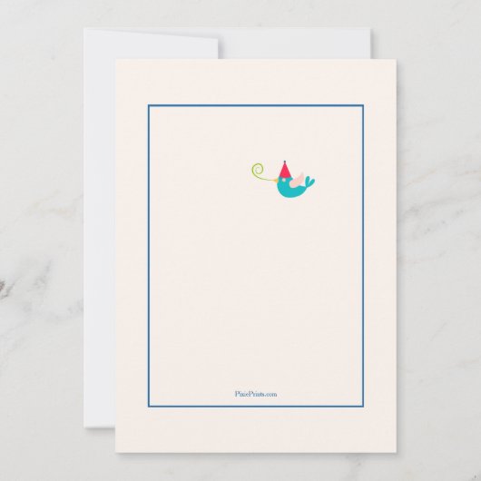 Invitation d'amis d'anniversaire (Dos)