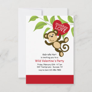 Invitation d'amour de singe