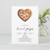 Invitation d'amour & pizza, douche de fiançailles (Debout devant)