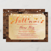 Invitation d'amour pour le Parti Fête de l'mariée  (Devant / Derrière)