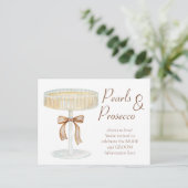 Invitation d'amour pour une douche de mariée Perle (Debout devant)