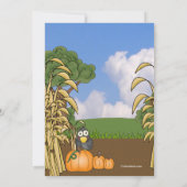 Invitation d'amusement de chute (Dos)