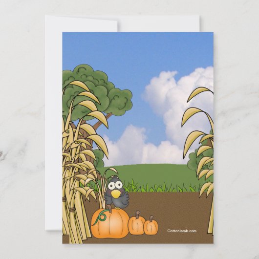 Invitation d'amusement de chute (Dos)