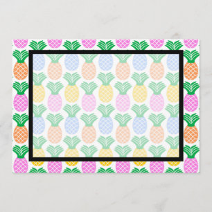 Invitation d'ananas tropique vide