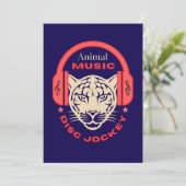 Invitation dance animal musical animals disc jockey cdj (Debout devant)
