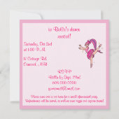Invitation Dance Considérant Ballet : Ballerina avec Bow (Dos)