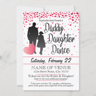 Invitation Dance fille papa