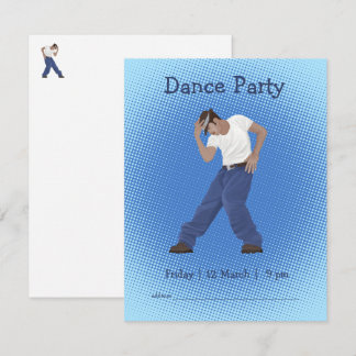 Invitation Dance Party Design personnalisé