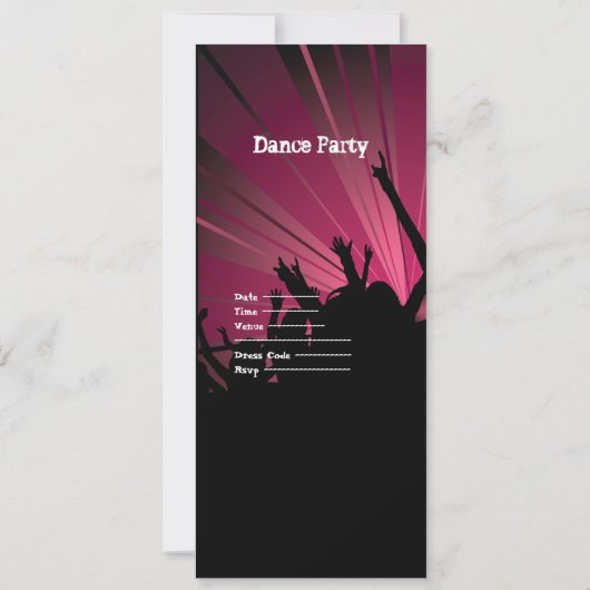Invitation Dance Party Mirror Ball Disco 2 (Dos)
