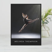 Invitation Dancer Choreographer Comp Card 5 Photo QR Code (Debout devant)