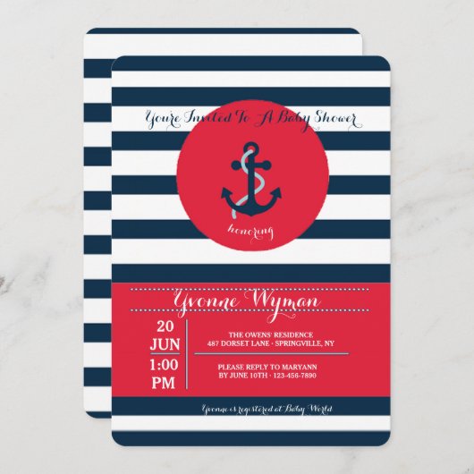 Invitation d'Anchor Bay (Devant / Derrière)