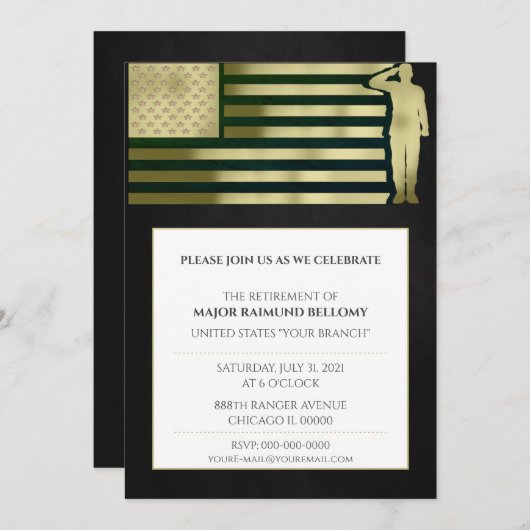 Invitation d'anciens combattants (Devant / Derrière)